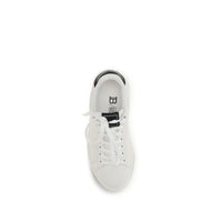 Balmain Black Calf Leather Bos Taurus Low Top Sneakers