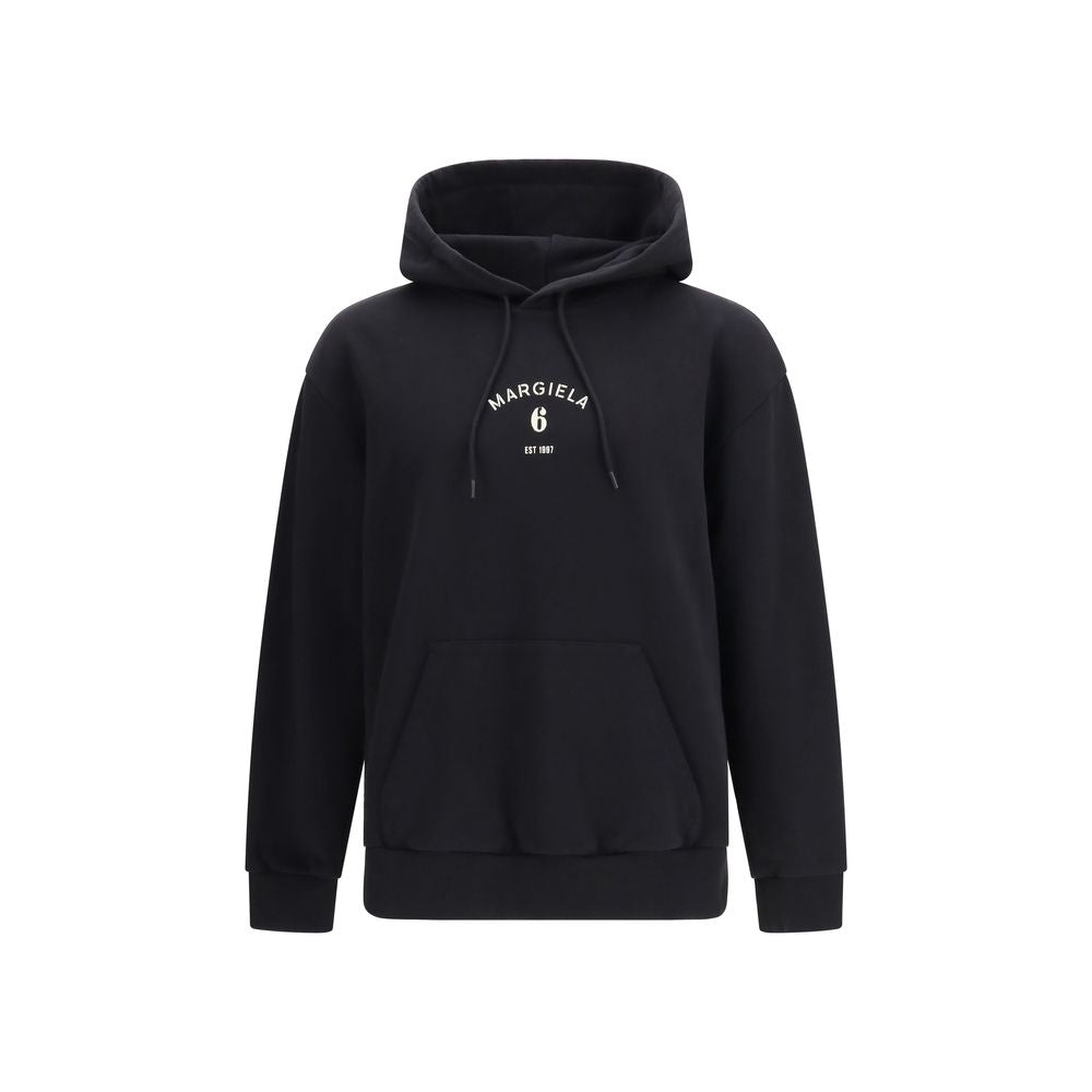 MM6 Black Cotton Sweatshirt