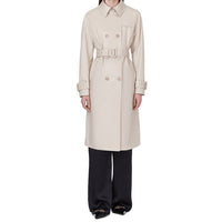 Herno White Cotton Coat