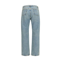 Maison Margiela Blue Cotton Straight-Leg Jeans