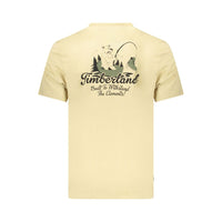 Timberland Beige Cotton Men's T-Shirt