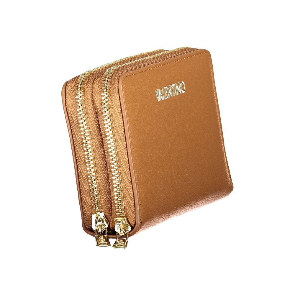 Valentino Brown Polyethylene Wallet
