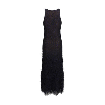 Giorgio Armani Blue Polyamide Cocktail Dress