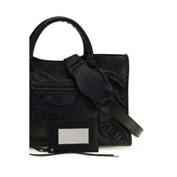 Balenciaga Black Lamb Ovis Aries Aries Shoulder Bag