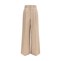 Balenciaga Beige Cotton Flared Pants