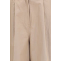 Balenciaga Beige Cotton Flared Pants