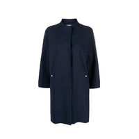 Herno Blue Elastane Coat