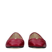 Jimmy Choo Pink Leather Ballet Flats