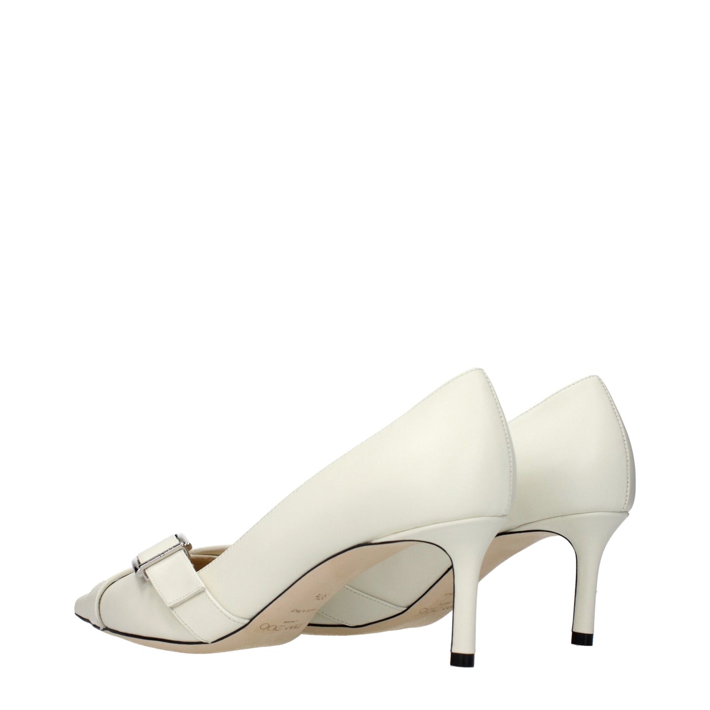 Jimmy Choo Blue Leather Mid Heel Pumps