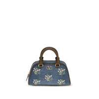 Valentino Garavani Blue Fabric Shoulder Bag