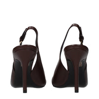 Versace Brown Leather Pumps