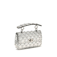 Valentino Garavani Silver Lamb Ovis Aries Aries Shoulder Bag