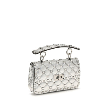 Valentino Garavani Silver Lamb Ovis Aries Aries Shoulder Bag