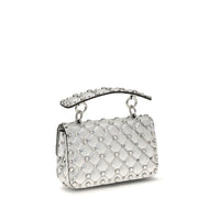 Valentino Garavani Silver Lamb Ovis Aries Aries Shoulder Bag