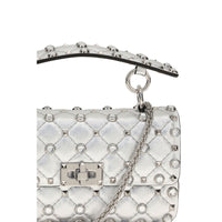 Valentino Garavani Silver Lamb Ovis Aries Aries Shoulder Bag