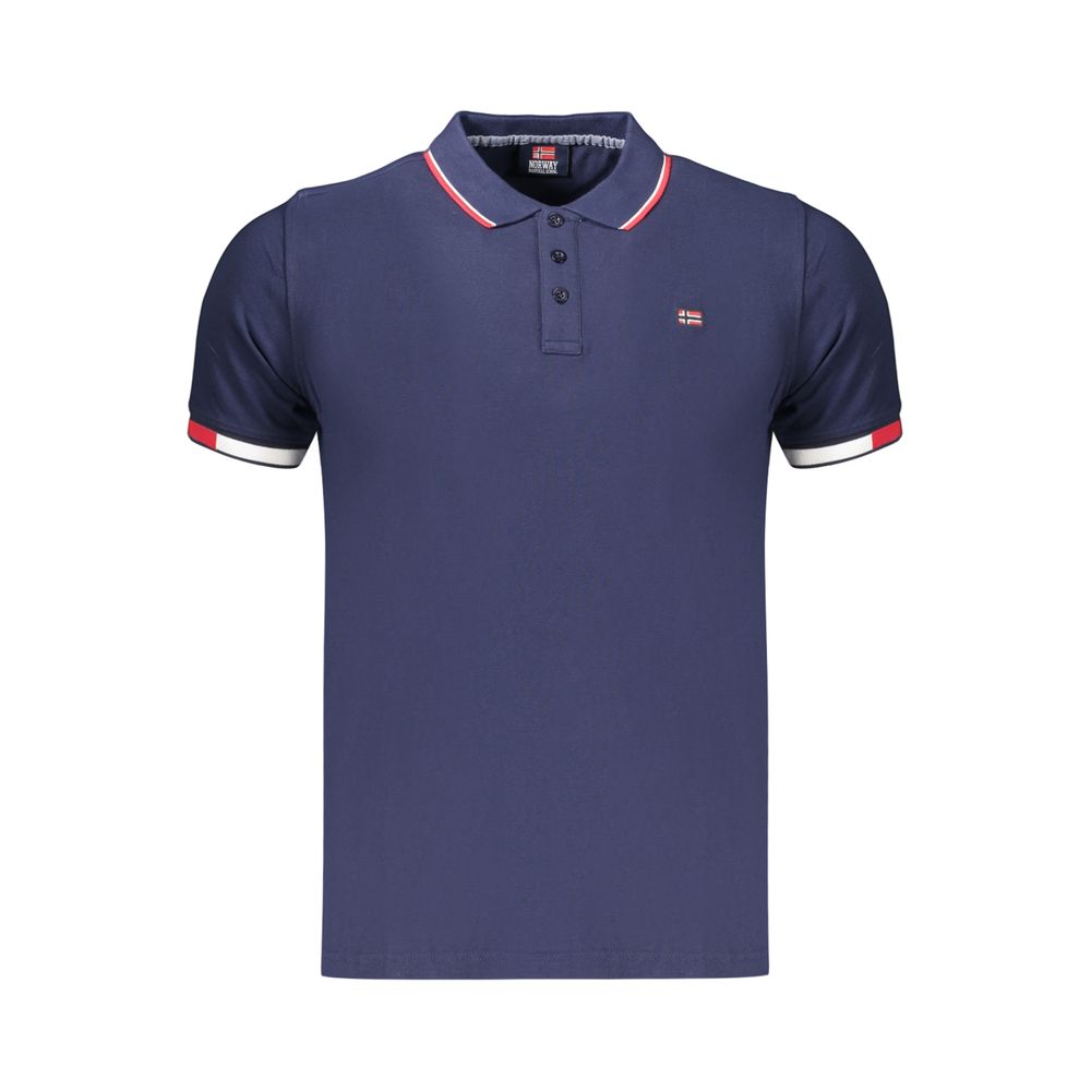 Norway 1963 Blue Cotton Polo Shirt