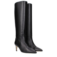 Paris Texas Black Leather Ankle Boots