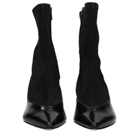 Jacquemus Black Leather Ankle Boots