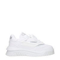 Versace White Leather Sneakers
