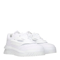 Versace White Leather Sneakers