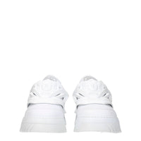 Versace White Leather Sneakers