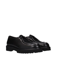 Max Mara Black Leather Oxfords And Derbies