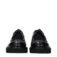 Max Mara Black Leather Oxfords And Derbies