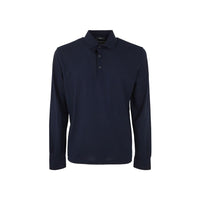 Herno Blue Cotton Polo Shirt