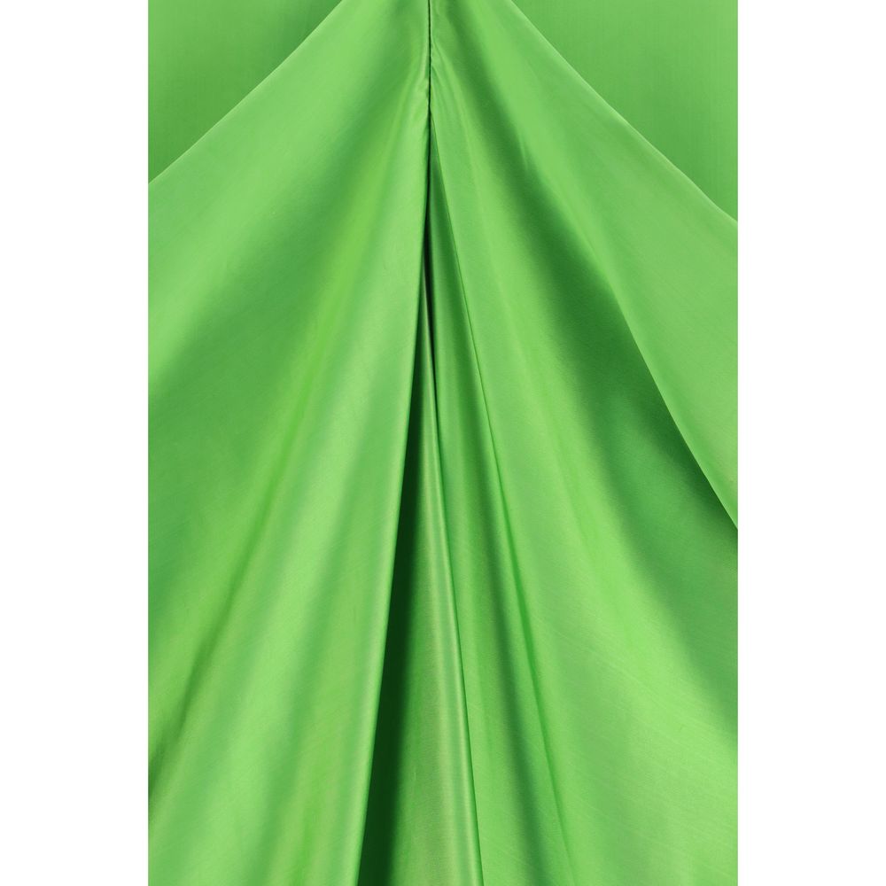 Khaite Bicolor Copper Cocktail Dress