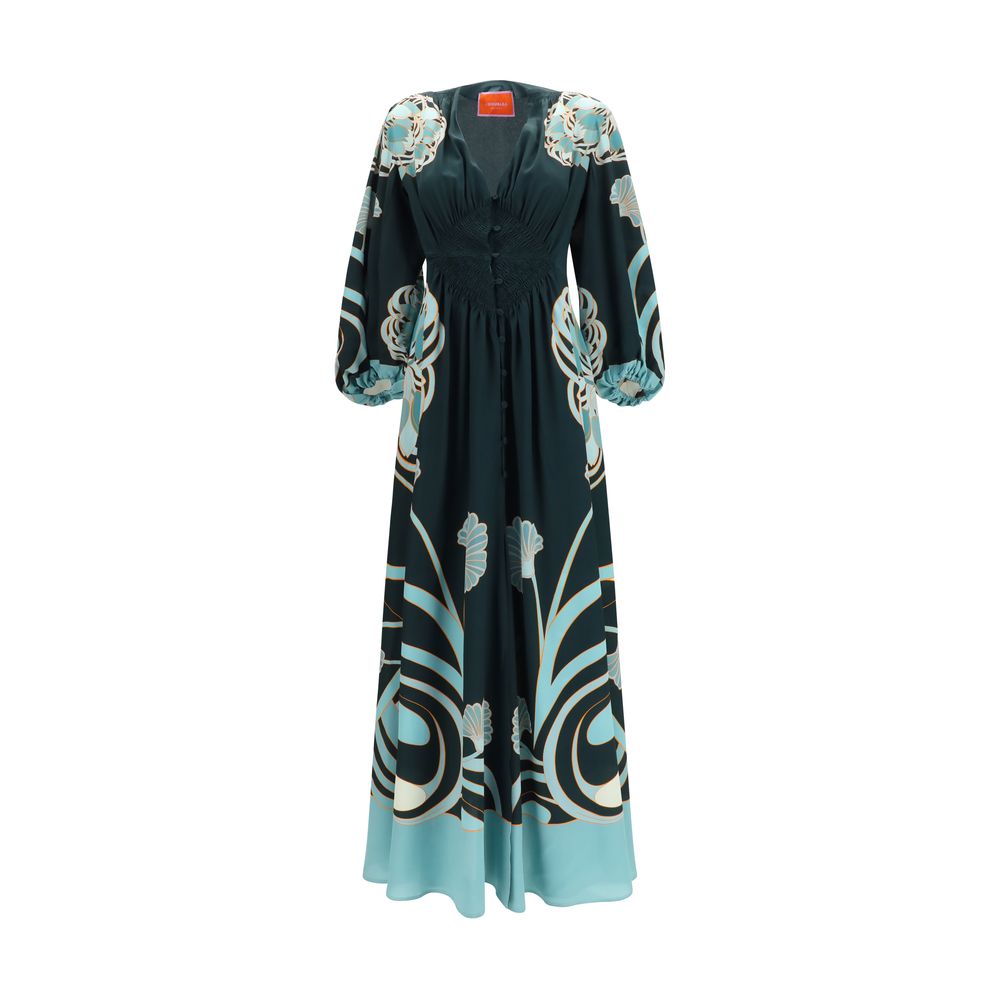 La Double J Blue Silk Casual Dress