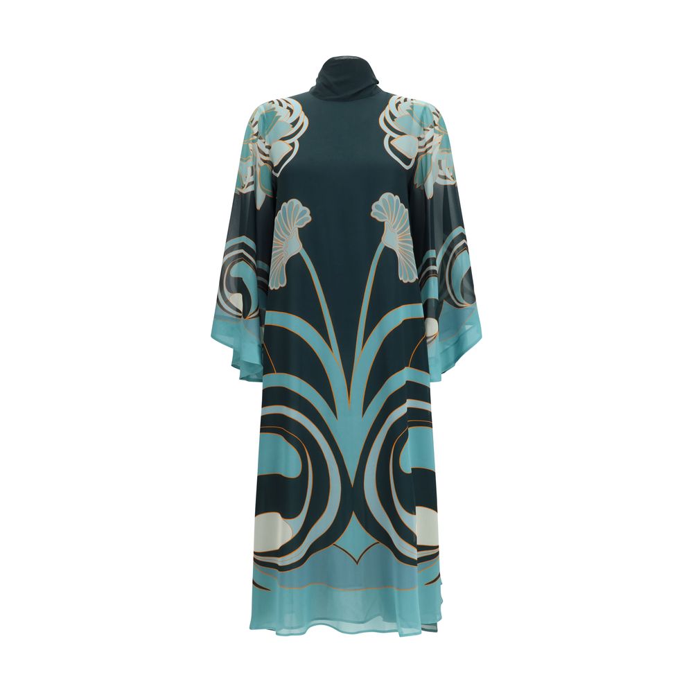 La Double J Blue Silk Cocktail Dress