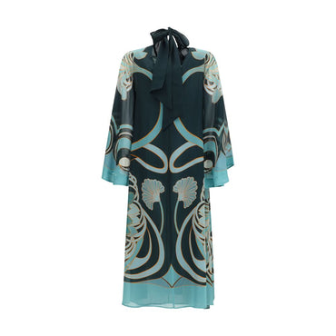 La Double J Blue Silk Cocktail Dress