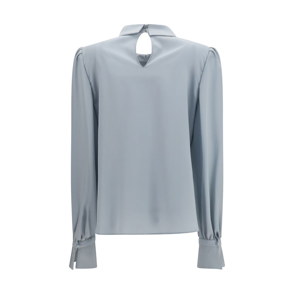 Valentino Blue Silk Blouse