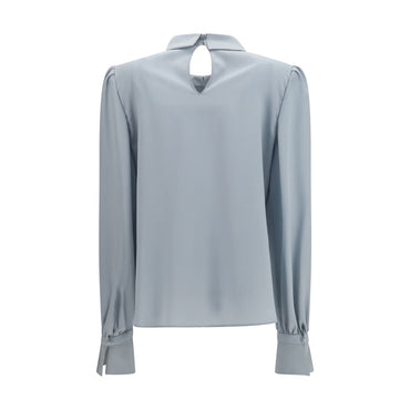 Valentino Blue Silk Blouse