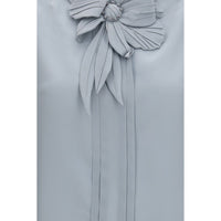 Valentino Blue Silk Blouse