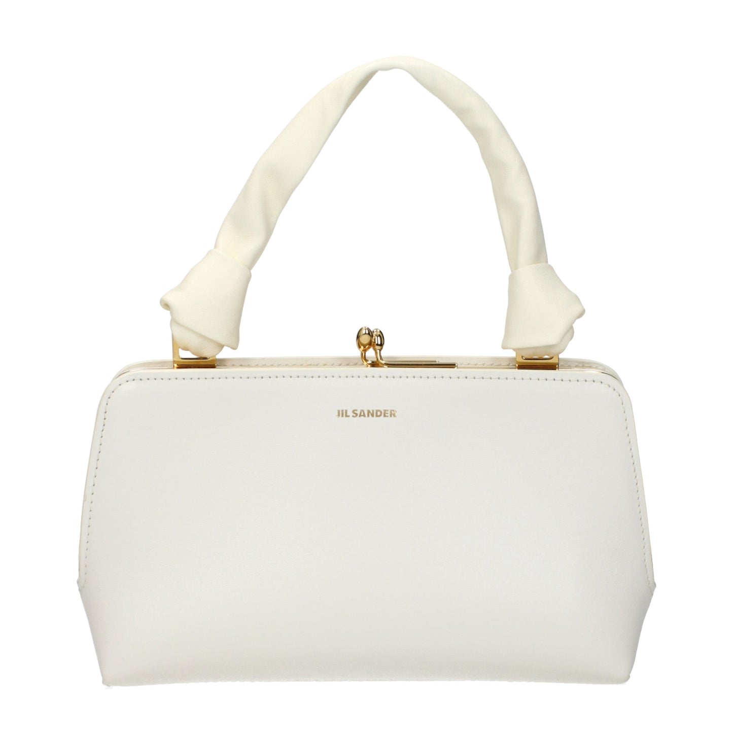 Jil Sander White Leather Handbag