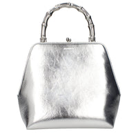 Jil Sander Gray Leather Handbag
