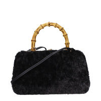 Jil Sander Black Fur Handbag