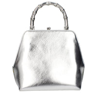 Jil Sander Gray Leather Handbag
