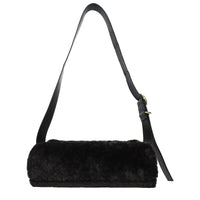 Jil Sander Black Fur Crossbody Bag