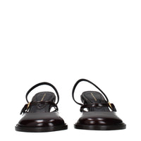Dries Van Noten Brown Leather Sandals