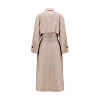 Brunello Cucinelli Multicolor Linen Trench Coat