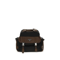 Prada Brown Recycled Polyamide Shoulder Bag