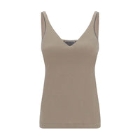 Brunello Cucinelli Beige Cotton T-Shirt