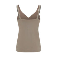 Brunello Cucinelli Beige Cotton T-Shirt