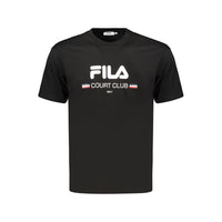 Fila Black Cotton Men's T-Shirt