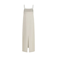 Brunello Cucinelli White Acetate Casual Dress