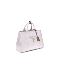 Prada Beige Cotton Shoulder Bag