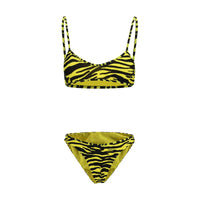 The Attico Bicolor Polyester Bikini