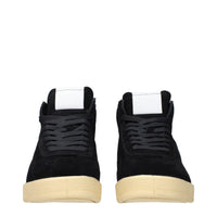 Jil Sander Black Leather High Top Sneakers